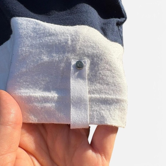 Navy and White Striped Women's Top - Picture 2 of 4